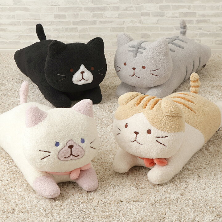 楽天市場】ぬいぐるみ 抱き枕 猫 可愛い ギフト キャラクター ふくふく 