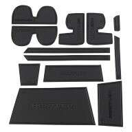 ハスラー MR31S MR41S 専用 インテリアラバーマット ドアポケットマット ラバーマット ロゴ入り 滑り止め…