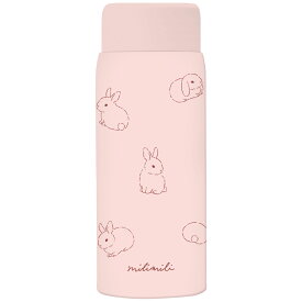 ミリミリ ステンレスボトル 350ml ステンレス 保冷 保温 持ちやすい 超軽量 広い口 通園 通学 学校 職場 旅行 遠足 ピクニック ランチ ギフト プレゼント かわいい 可愛い おしゃれ ウサギ 暑さ対策