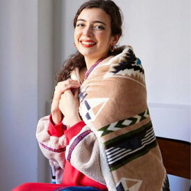 ノマディ ブランケット ひざかけ ひざ掛け S サンド 冬 あったか 自宅 社内 車内 アウトドア 勉強 子供 大人 旅行 縦100cm×横73cm 誕生日 ギフト プレゼント かわいい おしゃれ