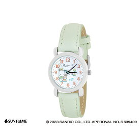 サンリオ ポチャッコ 腕時計 時計 ジュニアウォッチ キッズ 子供用 サンリオジュニアウォッチ グリーン 合皮 かわいい おしゃれ 女の子 通園 通学 旅行 お出かけ 誕生日 ギフト プレゼント