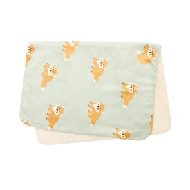 きつね柄 ひざ掛け 膝掛け ひざかけ ブランケット 裏ボア シープボア フランネル 学校 職場 かわいい おしゃれ ギフト プレゼント ミント 700×1000mm