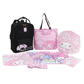 サンリオ ラッキーバッグ3000 マイメロディ リュック ラウンドクッション クッション フロアマット スマホポシェット エコバッグ マイクロファイバーハンドタオル ヘアバンド 子供用 キッズ 女の子 ギフト プレゼント かわいい おしゃれ