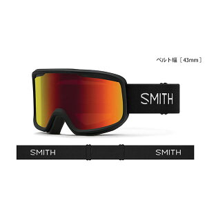 2024-2025Nf SMITH 'Frontier' MODEL:Black / LENSES:Red Sol-X Mirror Snowboard Goggle X~X teBA Xm[{[h S[O ʃY