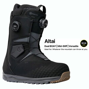 NIDECKER ALTAI 25-26【早期予約商品】Snowboard Boots ナイデッカー アルタイ スノーボード メンズ 初心者 中級者 オールマウンテン BOA 軽量 快適 サポート力