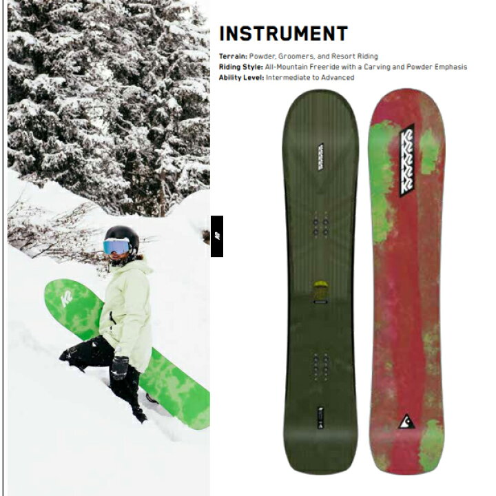 楽天市場】K2 SNOWBOARD INSTRUMENT スノーボード インストゥルメント 