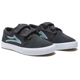 LAKAI GRIFFIN KIDS CHARCOAL/NILE SUEDE ラカイ グリフィンキッズ チャコールネイルスウェード スケートボード シューズ キッズ ジュニア 子供 スエード ベルクロ マジックテープ パーク ストリート