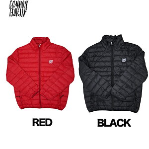 COMMON R PUFF PASS DOWN JACKET _E WPbg BLACK RED ubN bh Ap Xm[{[h