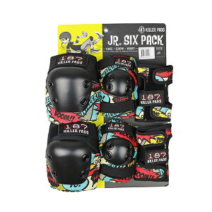 187 KILLER PADS Junior Six Pack Comic L[pbh LbY3_Zbg G{[ j[ XgK[h WjA wN qp SKATEBOARD BMX XP[g{[h XP{[ veN^[ h