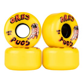 Orbs Wheels SOFT PUGS 56mm Yellow Welcome - Full Conical Shape 85A formula オーブス ソフト ウィール ウェルカム スケートボード スケボー
