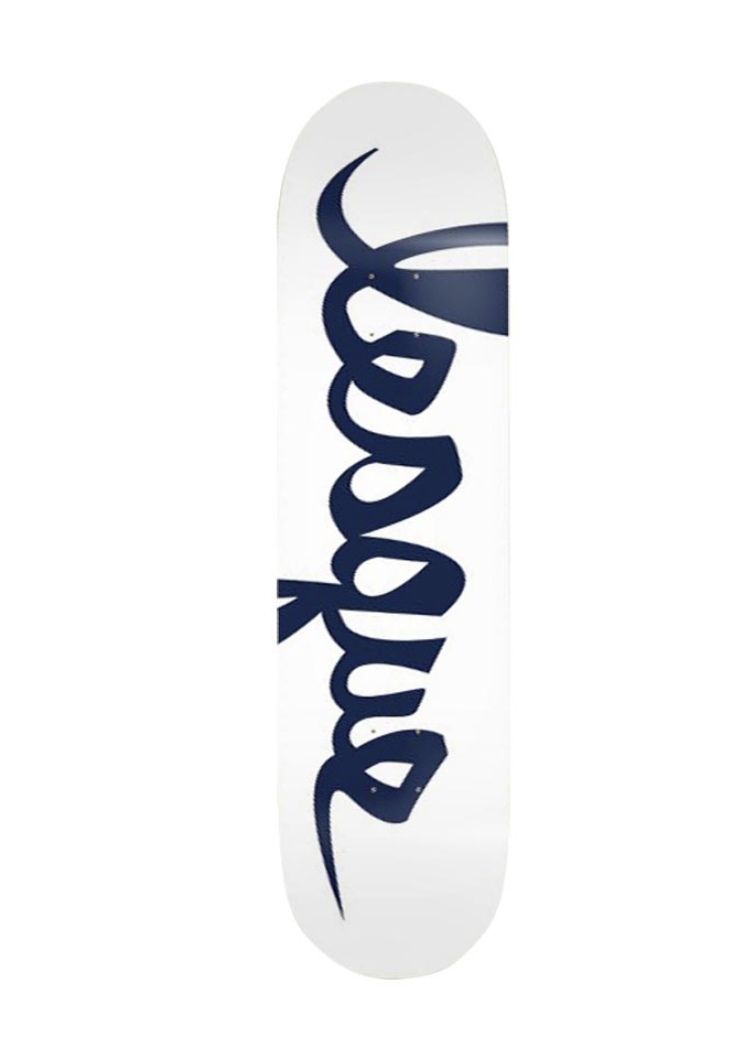 スケートボードドメスティックブランド Lesque WHITE x 売り出し NAVY KID'S 7.0 7.375 レスケ ロゴ パーク プロ SKATEBOARD キッズ DECK デッキ スケボー 限定品 初心者 ストリート