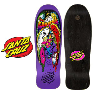 Santa Cruz Skateboards 9.7in x 29.4in GRABKE MELTING CLOCKS REISSUE SKATEBOARD DECK �T���^�N���[�Y �X�P�[�g�{�[�h �X�P�{�[ �p�[�N�@���C�h �f�b�L �N���[�U�[ �I�[���h�X�N�[��