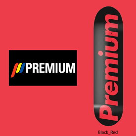 PREMIUM SKATEBOARDS 'SUPREMIUM TEAM DECK' (BLACK × RED) 7.5MINI プレミアム キッズ スケートボード スケート デッキ SKATE DECK SK8 スケボー 板 ストリート パーク FLAKE フレイク
