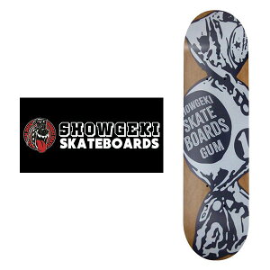 SHOWGEKI SKATEBOARDS GUM DROPS BROWN KIDS 7.375 x 29.25 Jr ショウゲキ スケートボード スケート デッキ キッズ Kids SKATE DECK SK8 スケボー 板 ストリート パーク FLAKE フレイク