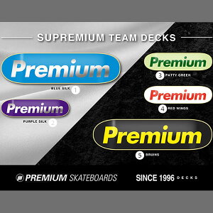 PREMIUM SKATEBOARDS 'SUPREMIUM TEAM DECK' 7.25 x 29.375 プレミアム キッズ スケートボード スケート デッキ SKATE DECK SK8 スケボー 板 ストリート パーク FLAKE フレイク