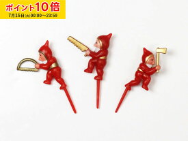 小人30人！YK-06 ケーキピック　森の小人 3種×10体 ピック ケーキピック サンタ 製造上の特有として商品に色ムラ、ハゲ等がございますが、こちらを理由に交換や返品対応出来ません。 ご了承の上ご購入をお願いいたします。 手作り