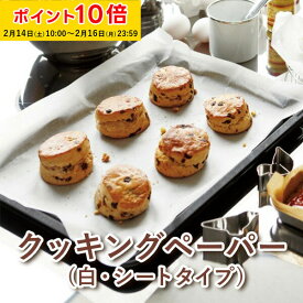 クッキングペーパー (白) 500枚入 業務用 シートタイプ / 6取り天板 対応 業務用 クッキング シート ベーキング オーブン ペーパー 使い捨て ラッピング 天満紙器 FTN2030K-500