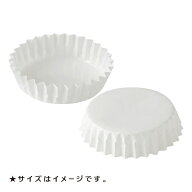 ペットカップ 丸型 9.0cm×高さ3.0cm(白) 300枚入 業務用 パン用 紙 純白ペット 焼き型 天満紙器 PTC0903…