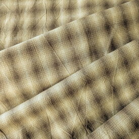 パッチワーク生地 先染めチェック 布 コットン 綿 茶系 キルト 手芸 ハンドメイド カットクロス sakizome345