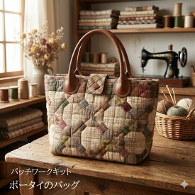 パッチワークキット ボータイのバッグ はぎれで作るキルトバッグ 手作りバッグキット