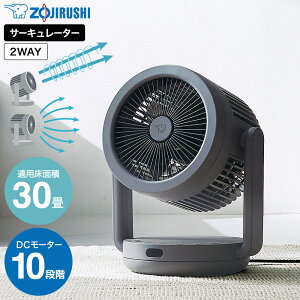 �ۈ� 2WAY�T�[�L�����[�^�[ RC-AA30 �O���[ �z���C�g �������� / �T�[�L�����[�^�[ ��@ �����ؑ� 30�� �㉺ ���E ��U�� �啗�� DC���[�^�[ ���𐅐� �������ȒP �����R���t�� ��C�z�� ��
