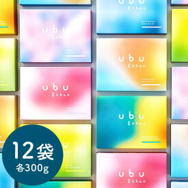 内祝い お返し 出産内祝い お米 令和5年産 ubu gohan うぶごはん にほんのブランド米 6種詰合せ (300g×12袋入り) / 送料無料 お米ギフト おしゃれ 写真入り メッセージカード無料 名入れ 父の日ギフト お中元 夏ギフト 御中元