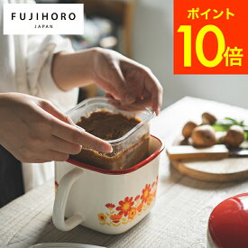 ＼4/20・21は全品ポイントUP／【あす楽14時まで対応 】富士ホーロー 味噌ポット メモリーズ 角型みそポット サンフラワー FJ-KP / みそパック 750g ケースごと 入る みそ容器 味噌 保存容器 フードコンテナ 密閉 ホーロー容器 琺瑯 昭和レトロ 花柄 かわいい FUJIHORO