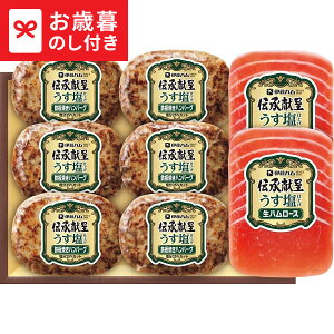 お歳暮 ギフト 伊藤ハム 伝承献呈 うす塩仕上げ鉄板焼きハンバーグ&生ハムギフト SU-38 送料無料 メーカー直送 LTDU / ハム お歳暮ギフト 2025 御歳暮 お歳暮専用 詰合せ 詰め合わせ セット JGS