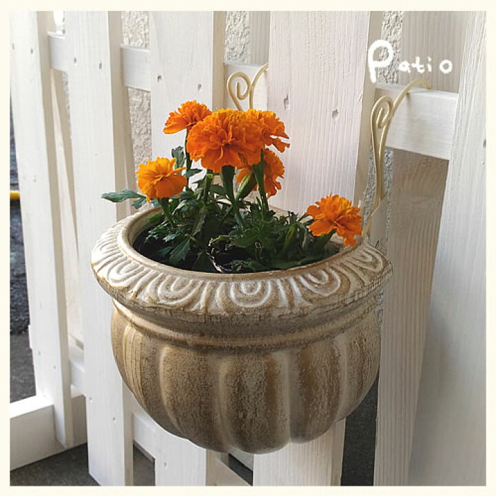 楽天市場】テラコッタ ハンギング鉢【素焼植木鉢】【壁掛け 