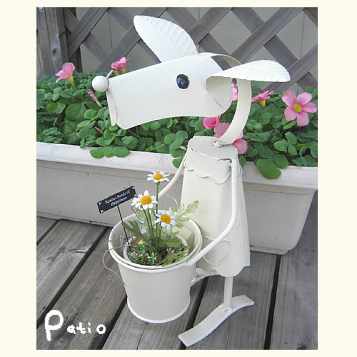 楽天市場 ブリキのガーデンオーナメント プランター わんこ 犬 鉢カバー ガーデニング 雑貨patio 楽天市場 ブリキのガーデンオーナメント プランター わんこ 犬 鉢カバー ガーデニング 雑貨patio
