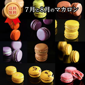 【季節限定】7月と8月のマカロン（12個・12種）「涼やかに、華やかに。夏を味わうマカロン。」 お中元 ギフト スイーツ お誕生日祝 内祝 お礼 送料無料 熨斗対応 クール便 ※北海道・九州400円加算（沖縄・離島は発送不可）