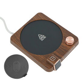 【15(日)限定！10%オフCP】*送料無料* *ランキング1位*カップウォーマー コーヒー 保温 自動オフ コンパクト デスク オフィス 卓上 9段階 温度調整 陶器 マグカップ ステンレス 紙 コップ キャンプ アウトドア シリコンマット ドリンク おしゃれ かわいい ギフト cc005