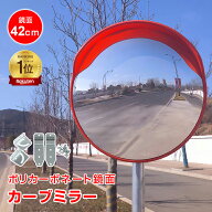 【最大半額全品クーポン】*ランキング1位獲得* 丸型 鏡 安全ミラー ガレージミラー 車庫 曲がり角 42cm …