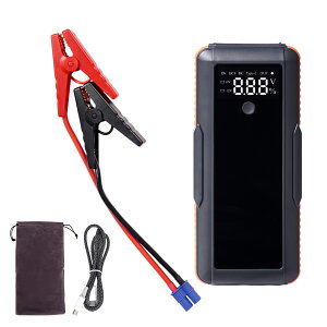 ジャンプスターター バッテリー上がり 始動 スーパーコンデンサ搭載 カー用品 車 USB充電式 ドライブ 12V車専用 バイク 急速充電 リチウムイオンバッテリー不使用 ブザー 事前充電不要 大型