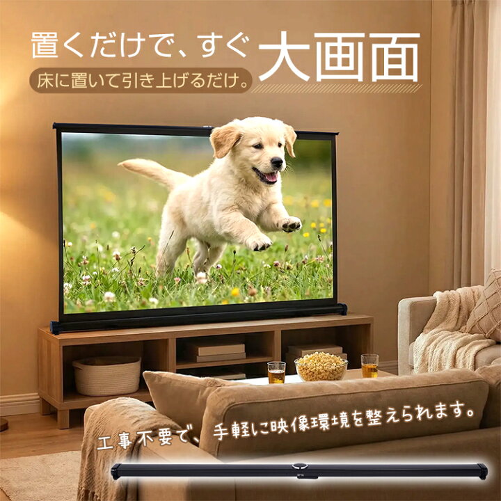 楽天市場】【数量限定☆最大90%オフ】プロジェクタースクリーン 50 