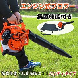 ＼★全商品5%OFFクーポン★／ブロワバキューム エンジン ブロワーバキューム エンジンブロワーバキューム 落ち葉掃除機 1台2役 25.4cc エンジンブロア ブロアー ブロワー バキューム 送風機 集じん機 集塵機 集草機