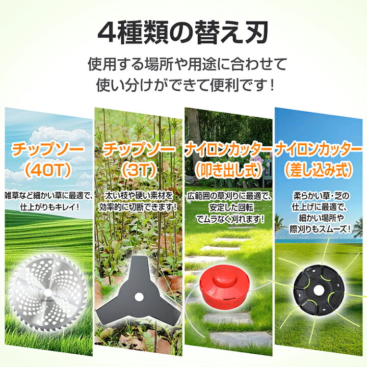 楽天市場】【7/19〜7/26全品クーポン！】草刈機 刈払機 刃 エンジン 