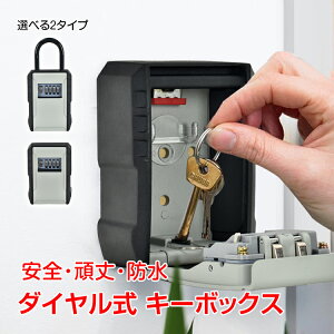 \48時間限定!5%オフCP/キーボックス 壁掛け 屋外 ダイヤル式 暗証番号 パスワード 4桁 南京錠 ダイヤルキーボックス 鍵収納 防水 頑丈 セキュリティー 防犯 盗難防止 sg124