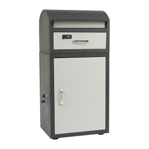 \24H限定!5%オフCP/宅配ボックス 大型 大容量 110L ポスト一体型 郵便 メール 印鑑ホルダー付き スタンド 鍵付き ダイヤルロック ワンタッチロック レターパック ネコポス 置き配 一戸建て