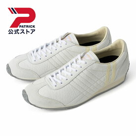 【公式】 PATRICK パトリック DR-IRIS ディア アイリス ホワイト 505520 日本製 スニーカー シューズ 靴 メンズ レディース ユニセックス ローカット WHITE レザー 革 レトロ クラシック カジュアル シンプル
