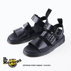 【Dr.Martens】ドクターマーチン グリフォンストラップサンダル GRYPHON STRAP SANDAL 15695001 レディース 23cm 24cm 25cm 25.5cm 本革 ベルト BRANDO 【■】