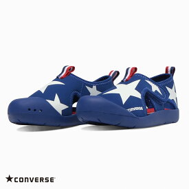 【限界値引き!在庫一掃セール開催中】コンバース【CONVERSE】KID'S CVSTAR SANDAL キッズ CVスター サンダル 子供 子ども ビーチサンダル カジュアル マジックテープ 星柄 【★】