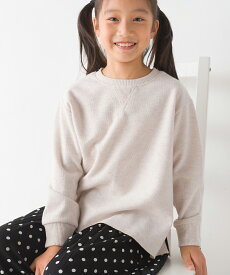 【OMNES】キッズ ニットリブ Aライン長袖プルオーバー 子供服 子ども服 男の子 女の子 トップス セーター 長袖 起毛 秋冬 100cm 110cm 120cm 130cm 140cm【■】