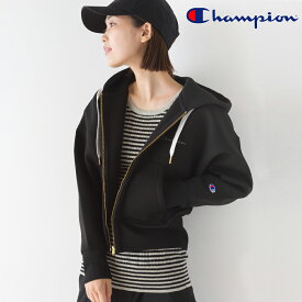 【Champion】ウィメンズ Wrap-Air ジップスウェットパーカー スポーツ チャンピオン(CW-SS112) レディース 長袖 カジュアル ロゴ 刺繍 【■】