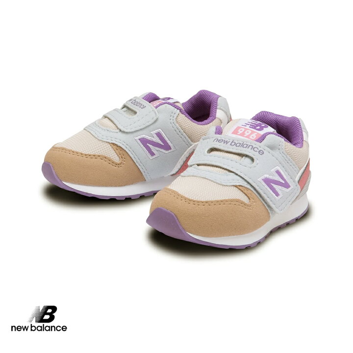 大人気の new balance ニューバランス IZ373 ベビーシューズ ベビースニーカー ワンベルト 518373 RF2 ベージュ 