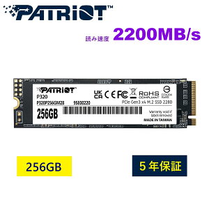Patriot Memory P320 256GB M.2 2280 PCIe Gen3x4 NVMe SSD_Internal Solid State Drive_^/m[gp\R m[gPC _P320P256GM28