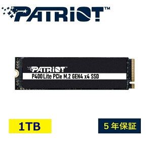 Patriot Memory P400 Lite 1TB M.2 2280 PCIe Gen4 x4 NVMe SSD_Internal Solid State Drive_^/^ubg m[gp\R m[gPC _P400LP1KGM28H