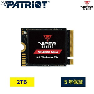 Patriot Memory VIPER VP4000 Mini 2TB M.2 2230 PCIe Gen4 x4 NVMe SSD_Internal Solid State Drive_^/Q[/Steam Deck ROG AllyΉ/^ubg m[gp\R m[gPC _VP4000M2TBM23