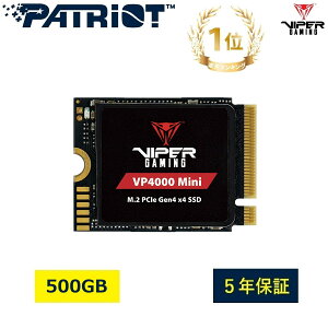 Patriot Memory VIPER VP4000 Mini 500GB M.2 2230 PCIe Gen4 x4 NVMe SSD_Internal Solid State Drive_^/Q[/Steam Deck ROG AllyΉ/^ubg m[gp\R m[gPC _VP4000M500GM23