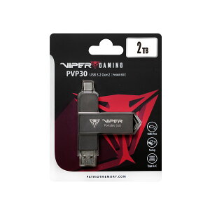 Patriot Memory VIPER GAMING PVP30 |[^uSSD 512GB 1TB 2TB USB 3.2 Gen2 Type-A Type-C 2 in 1 RlN^ ]  ǂݏx 1000MB/s eʕs  10Gbps ^ RpNge Windows MacBook Andr